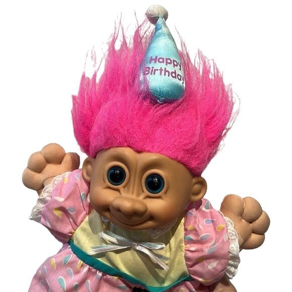 RUSS Troll Doll Kidz Happy Birthday Pink Hair - Picture 4 of 8